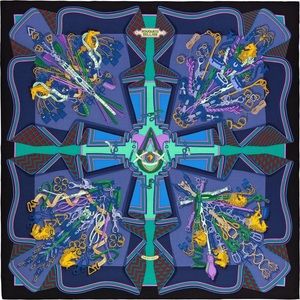 Authentic Hermès shawl Châle Cachemire